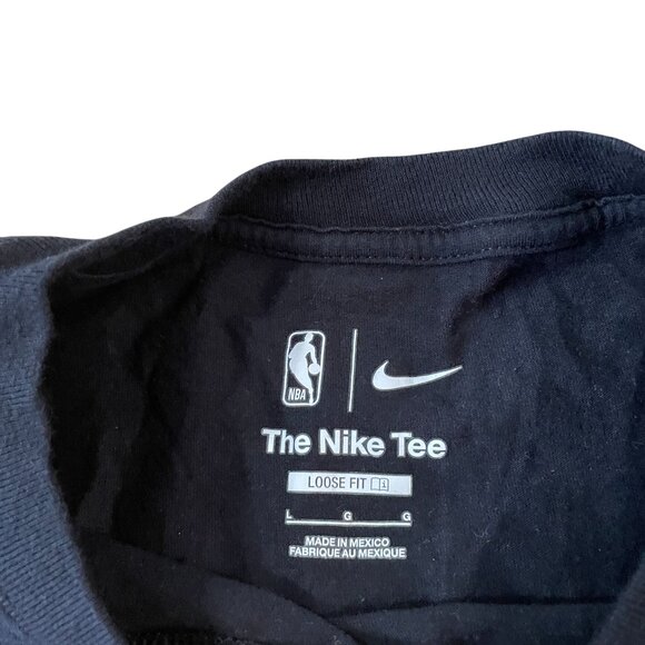 Detroit Pistons Nike T-Shirt Men's Size Large Black Retro Urban Style Graphic - Picture 2 of 5